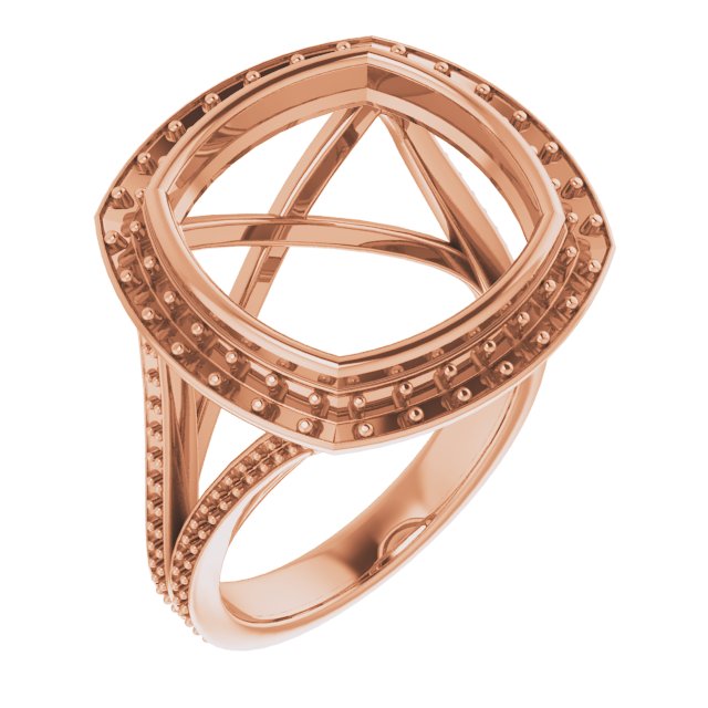 Bezel-Set Halo-Style Engagement Ring
