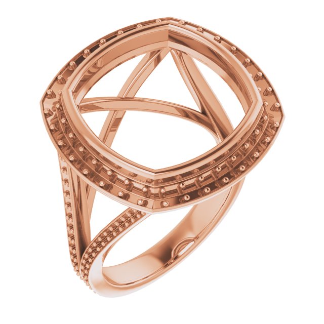 Bezel-Set Halo-Style Engagement Ring
