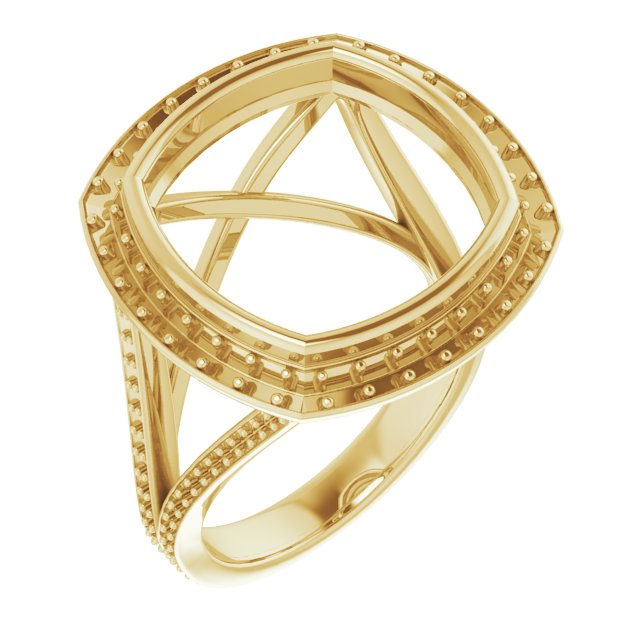 Bezel-Set Halo-Style Engagement Ring