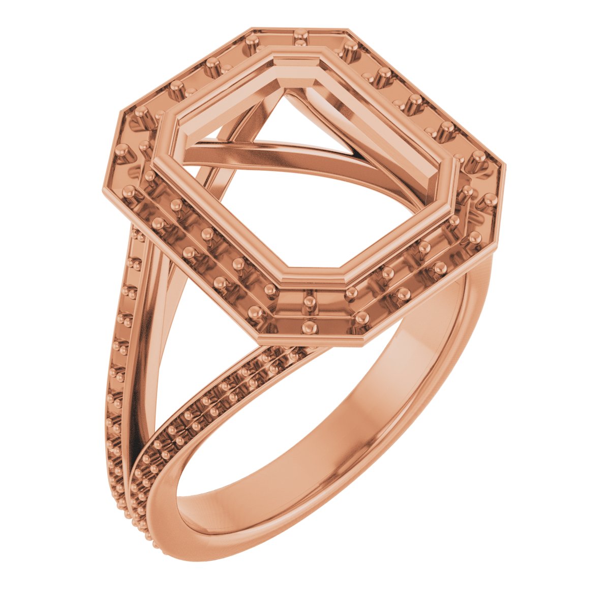 Bezel-Set Halo-Style Engagement Ring