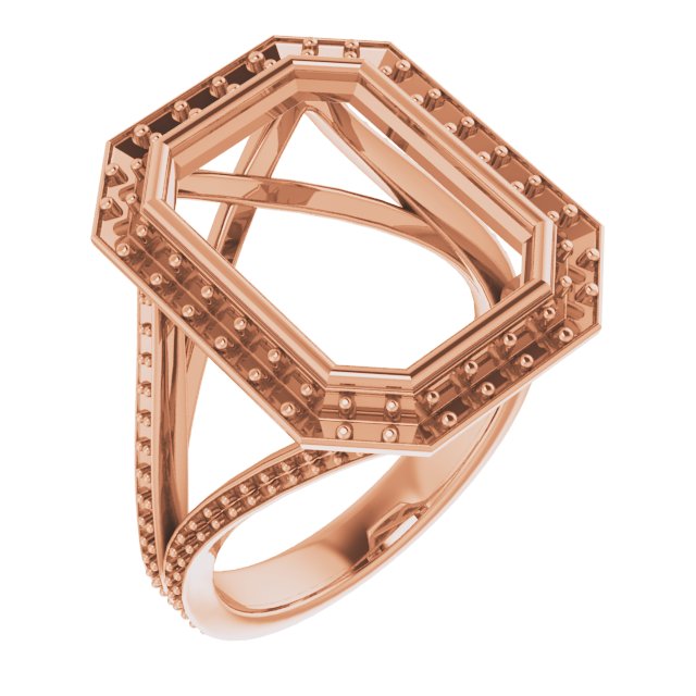 Bezel-Set Halo-Style Engagement Ring