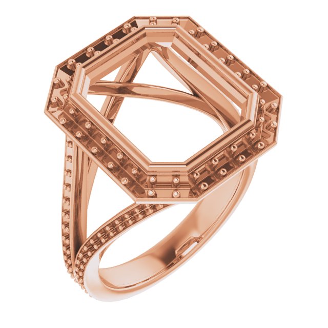 Bezel-Set Halo-Style Engagement Ring