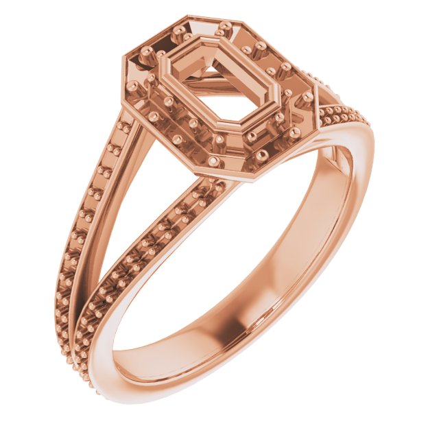 Bezel-Set Halo-Style Engagement Ring