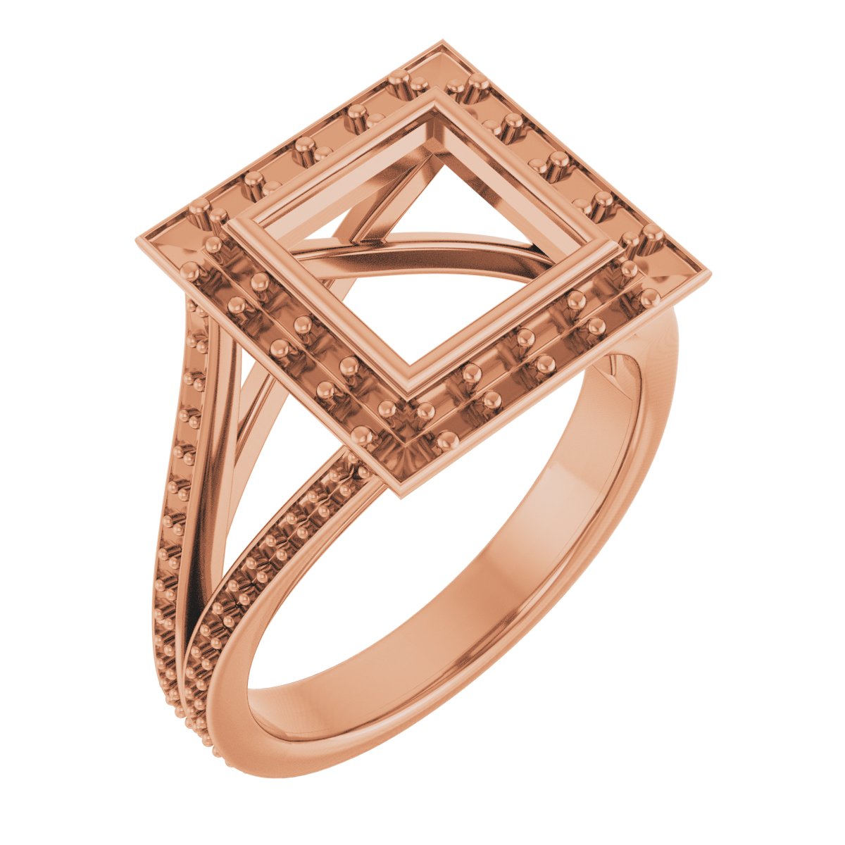 Bezel-Set Halo-Style Engagement Ring