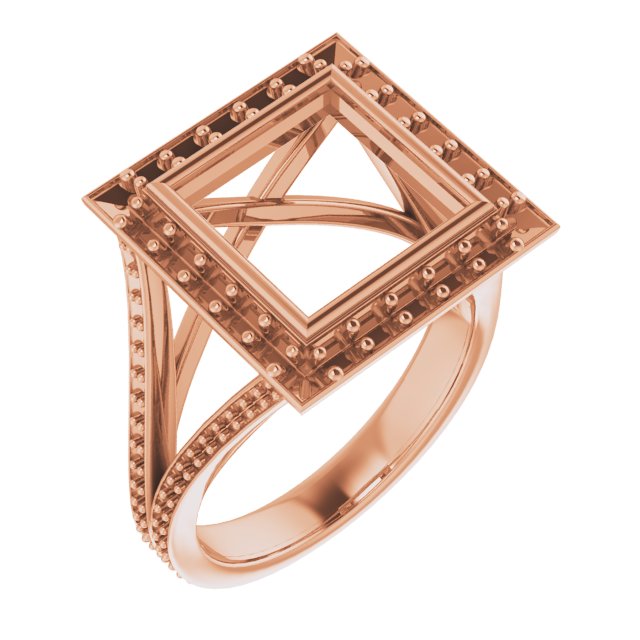 Bezel-Set Halo-Style Engagement Ring
