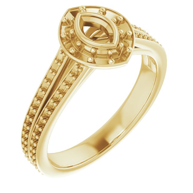 Bezel-Set Halo-Style Engagement Ring
