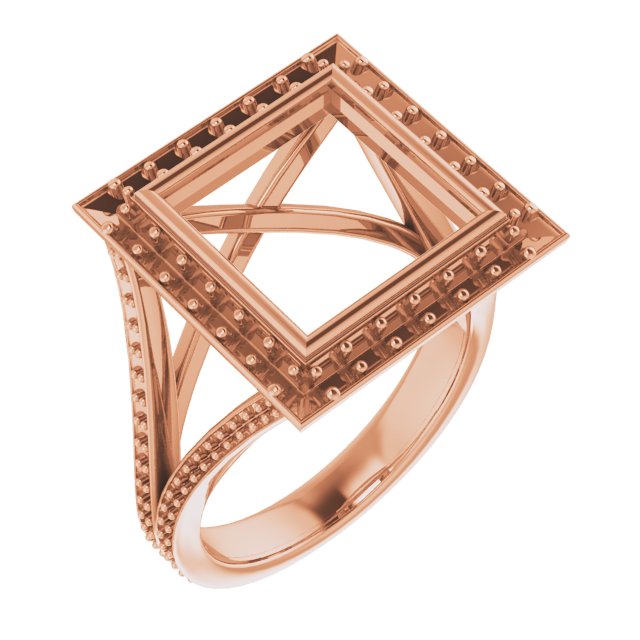 Bezel-Set Halo-Style Engagement Ring