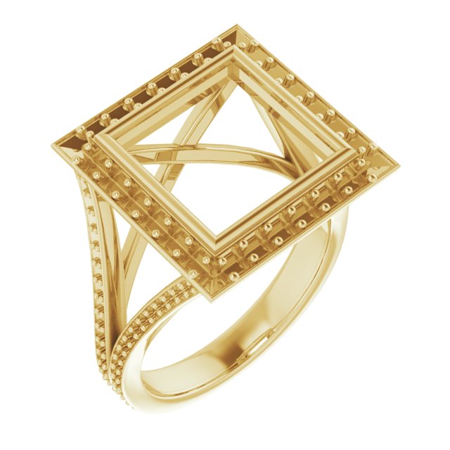 Bezel-Set Halo-Style Engagement Ring