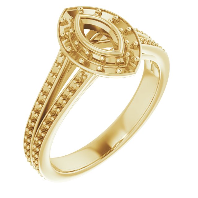 Bezel-Set Halo-Style Engagement Ring