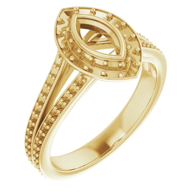 Bezel-Set Halo-Style Engagement Ring
