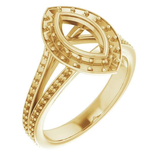 Bezel-Set Halo-Style Engagement Ring
