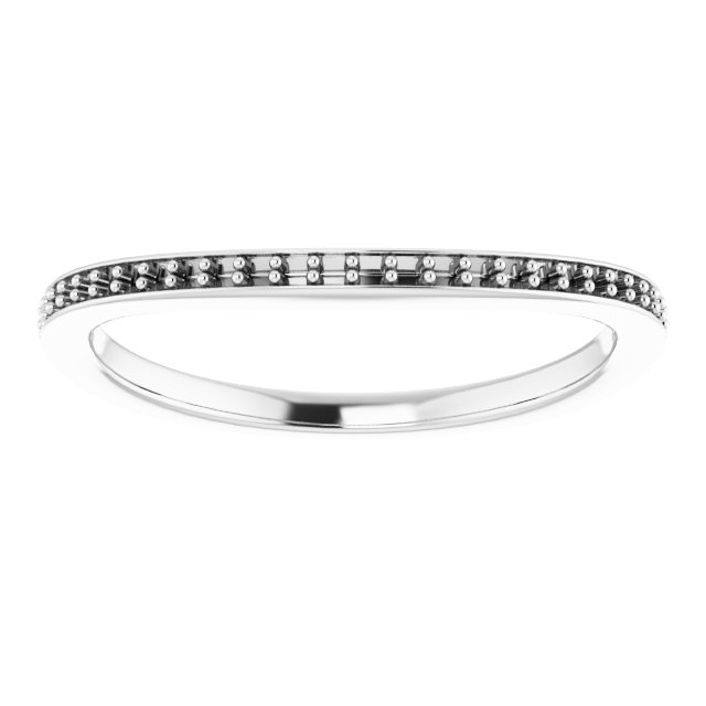 Band Mounting for 5 mm Square Ring view 3