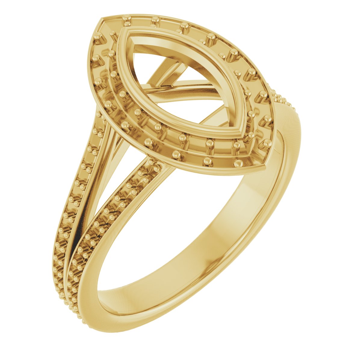 Bezel-Set Halo-Style Engagement Ring