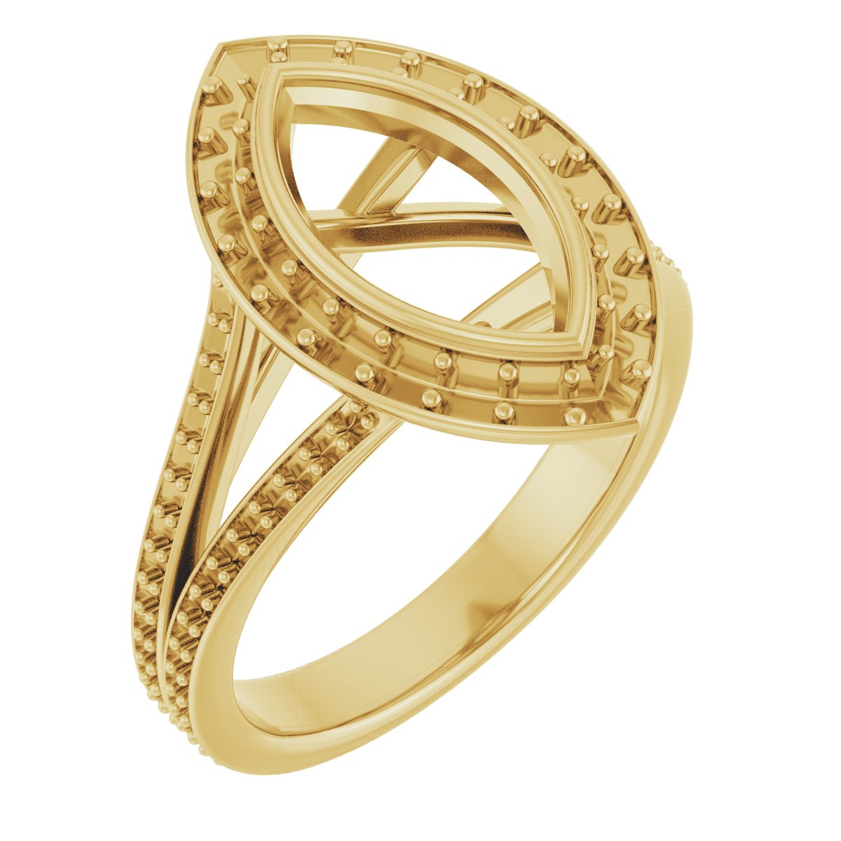 Bezel-Set Halo-Style Engagement Ring