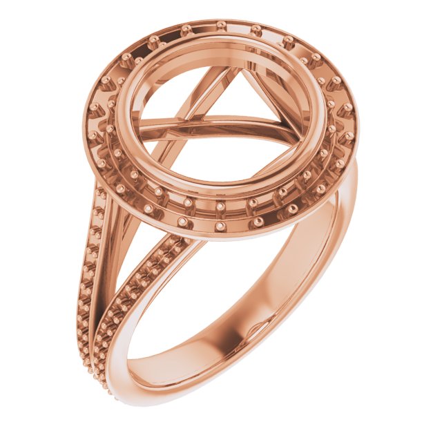 Bezel-Set Halo-Style Engagement Ring