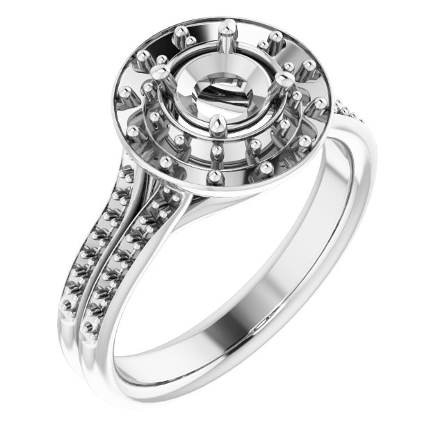 Halo-Style Engagement Ring
