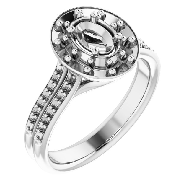 Halo-Style Engagement Ring