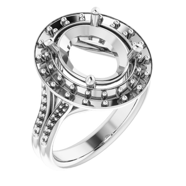 Halo-Style Engagement Ring