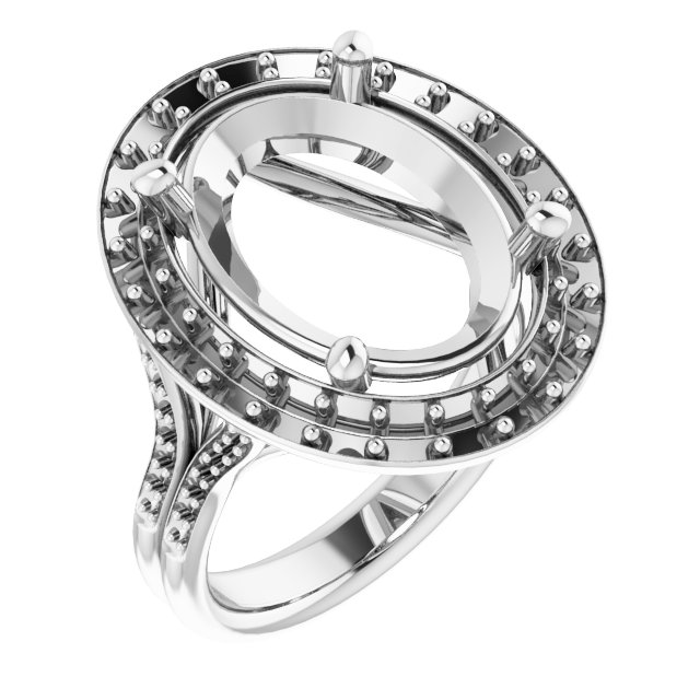 Halo-Style Engagement Ring