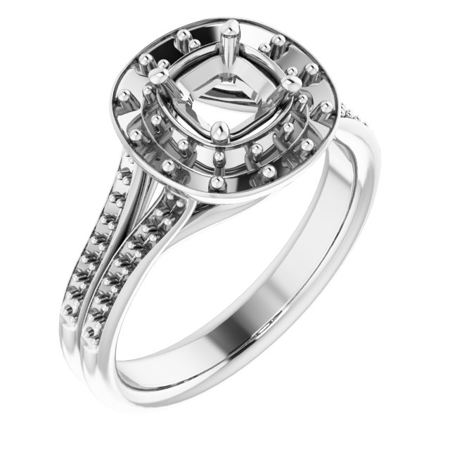 Halo-Style Engagement Ring