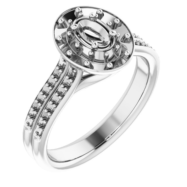 Halo-Style Engagement Ring