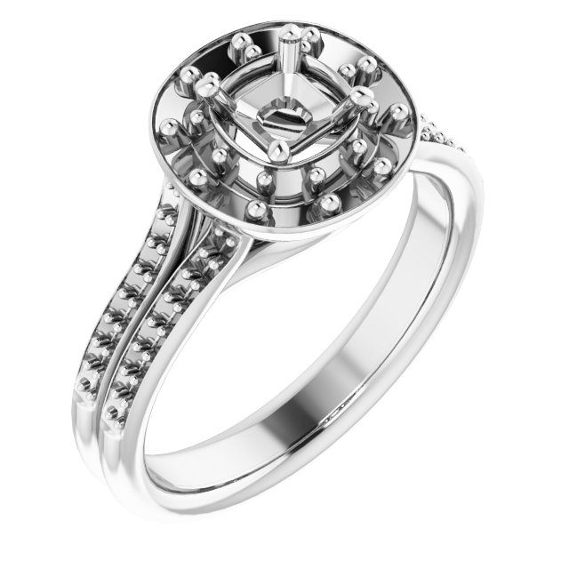 Halo-Style Engagement Ring