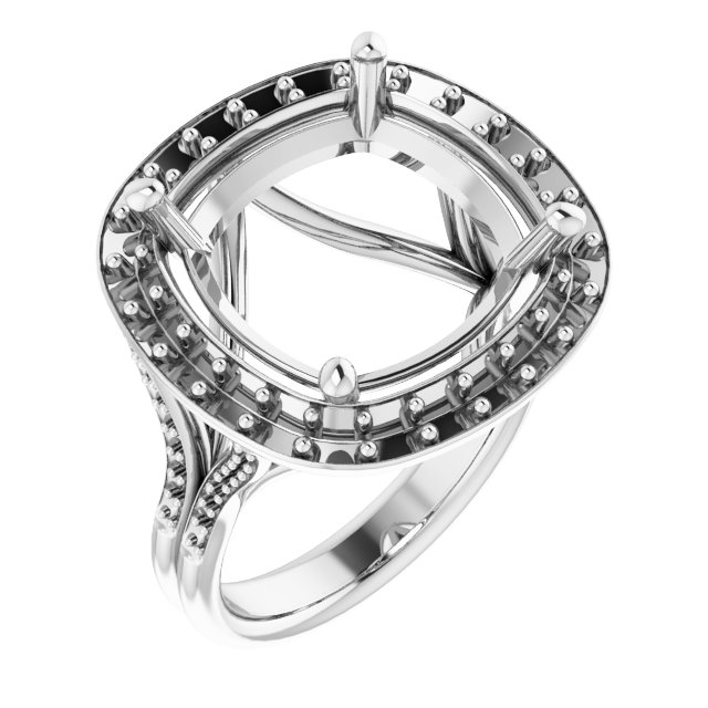 Halo-Style Engagement Ring