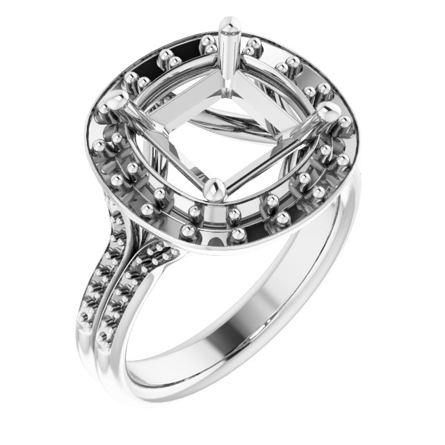 Halo-Style Engagement Ring