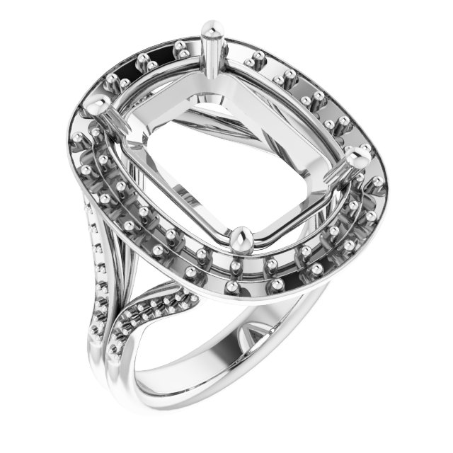 Halo-Style Engagement Ring
