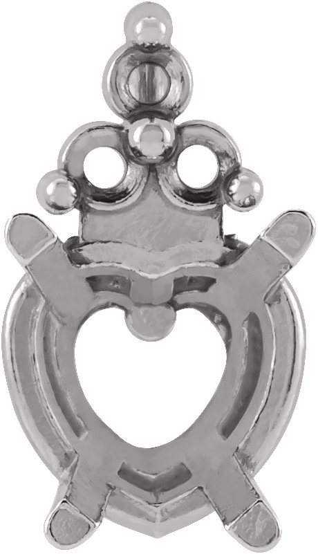 4-Prong Accented Earring Setting