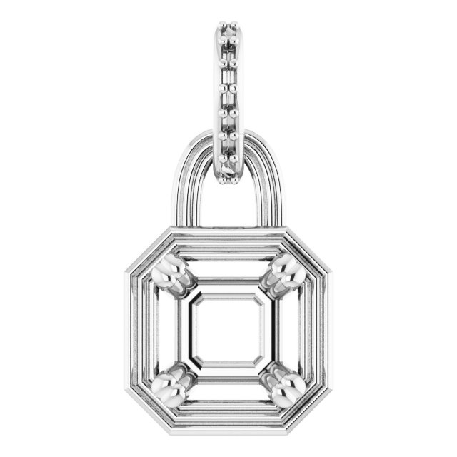 10x10 mm Heart Pendant Mounting