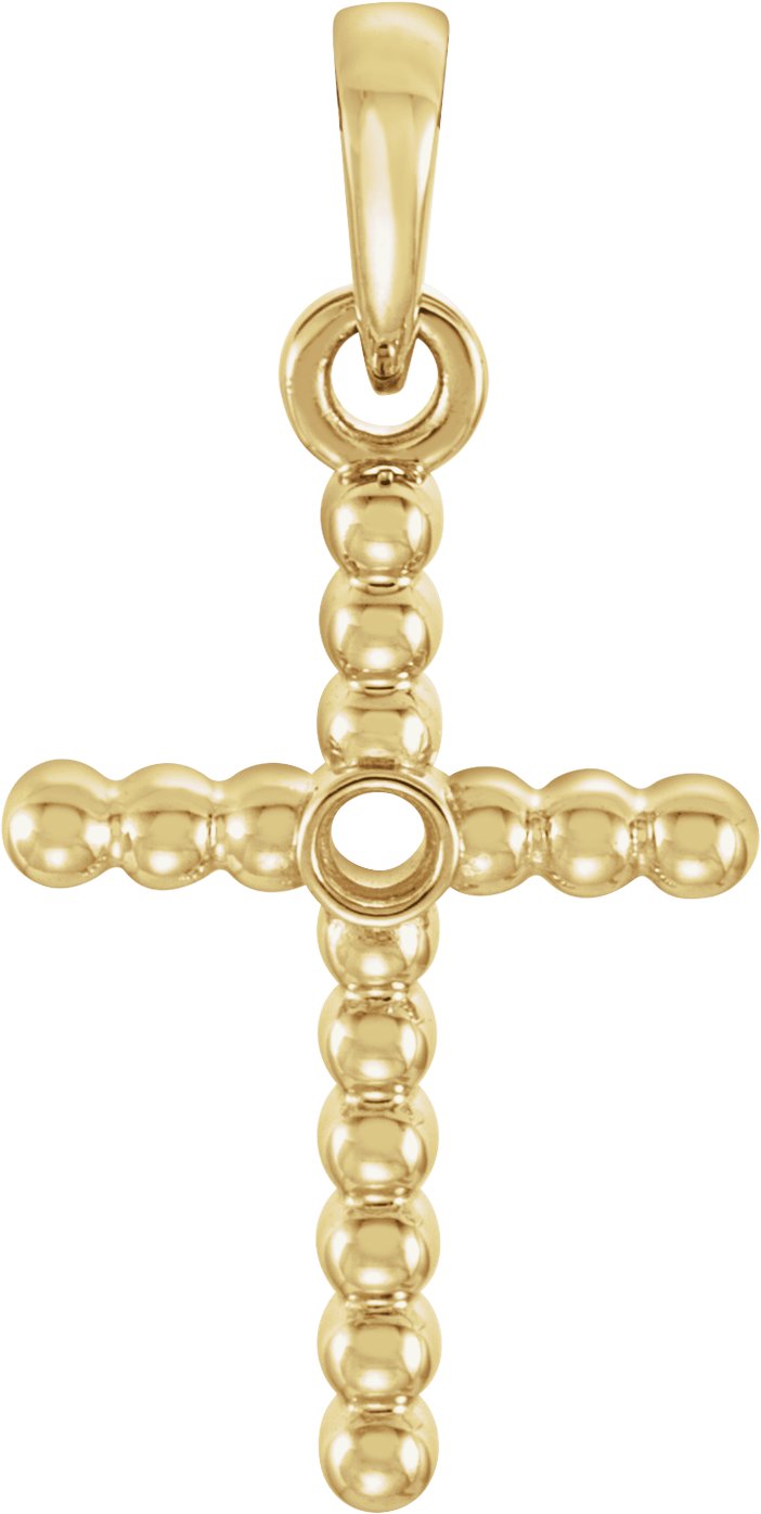 Beaded Cross Pendant