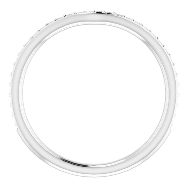 Band Mounting for 7x5 mm Emerald Ring view 2