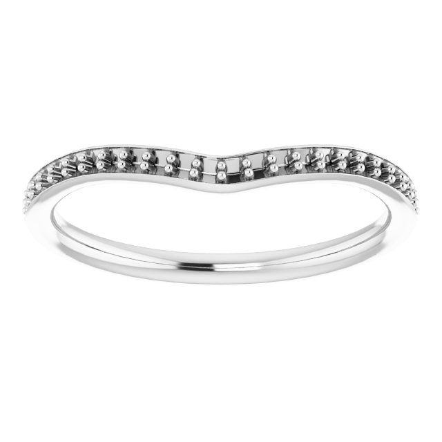 Band Mounting for 7x5 mm Emerald Ring view 3