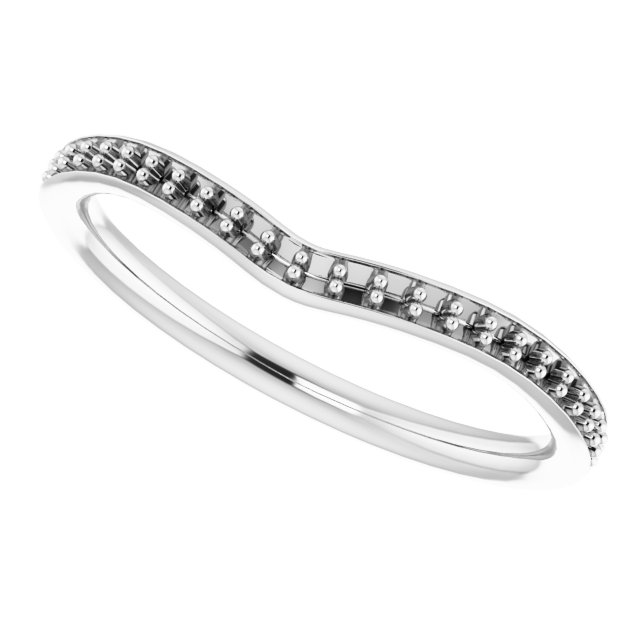Band Mounting for 7x5 mm Emerald Ring view 5
