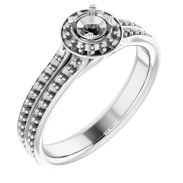 Halo-Style Engagement Ring