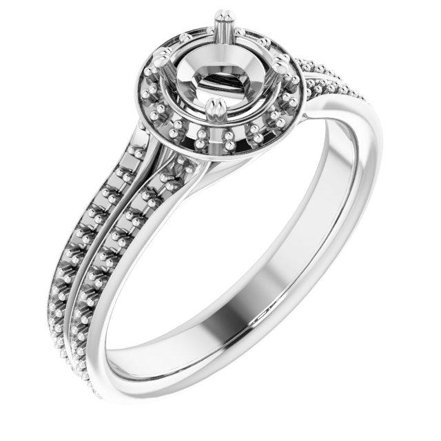 Halo-Style Engagement Ring