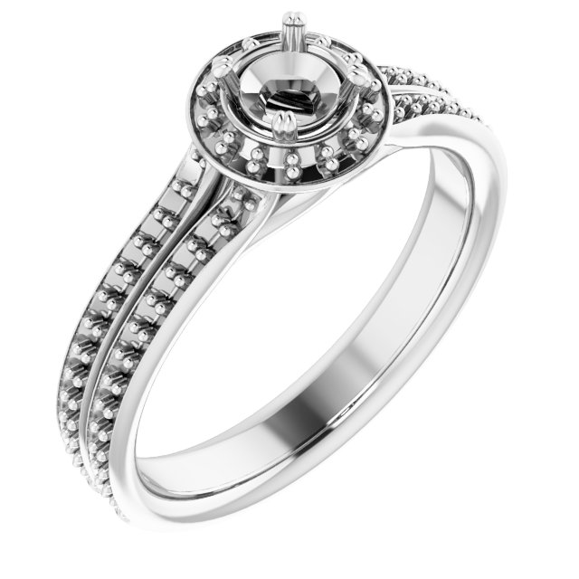 Halo-Style Engagement Ring