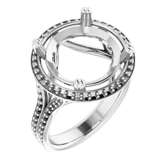 Halo-Style Engagement Ring