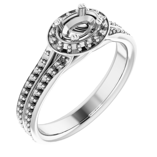 Halo-Style Engagement Ring