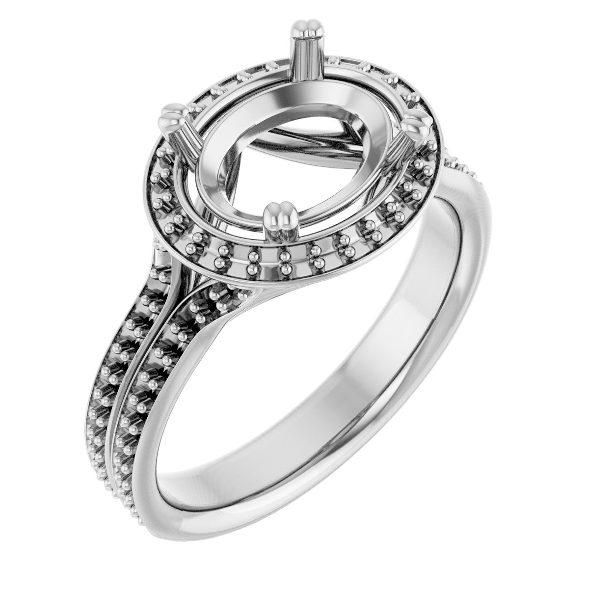 Halo-Style Engagement Ring