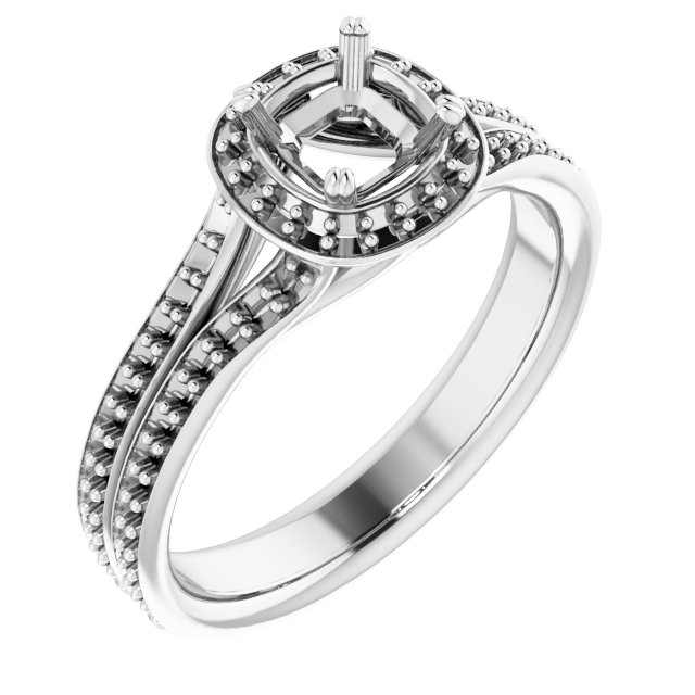 Halo-Style Engagement Ring