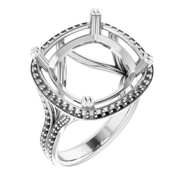 Halo-Style Engagement Ring