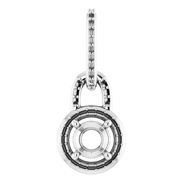 Accented Halo-Style Pendant