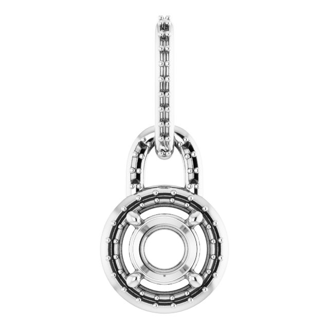 Accented Halo-Style Pendant