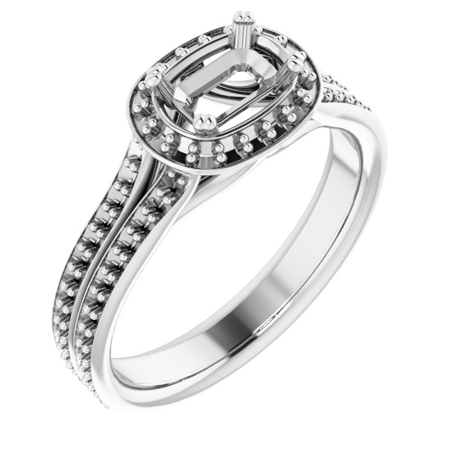 Halo-Style Engagement Ring