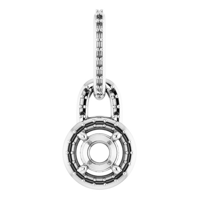 Accented Halo-Style Pendant
