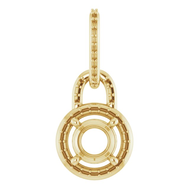 Accented Halo-Style Pendant
