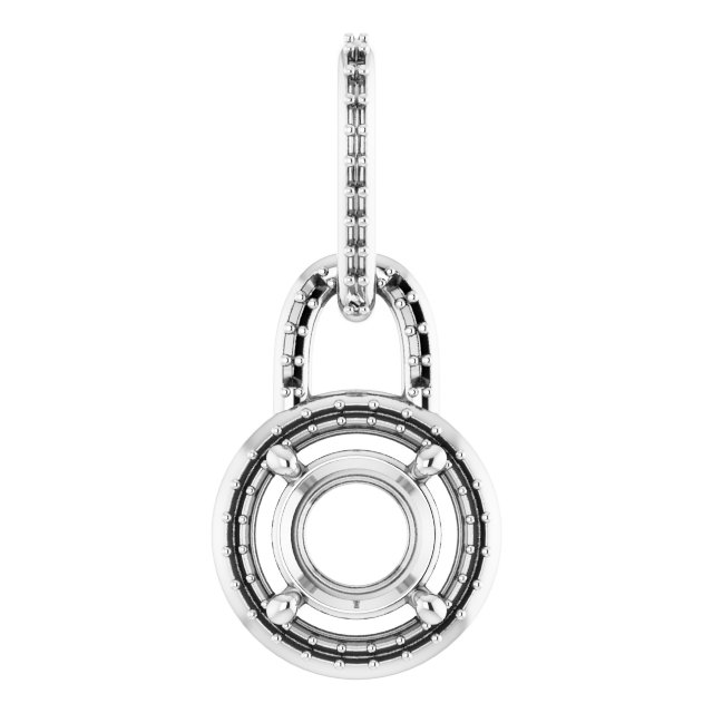 Accented Halo-Style Pendant