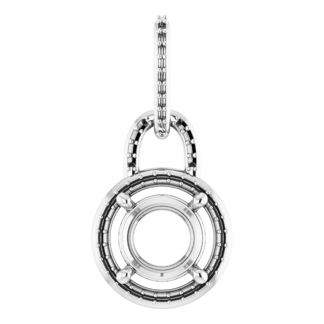 Accented Halo-Style Pendant